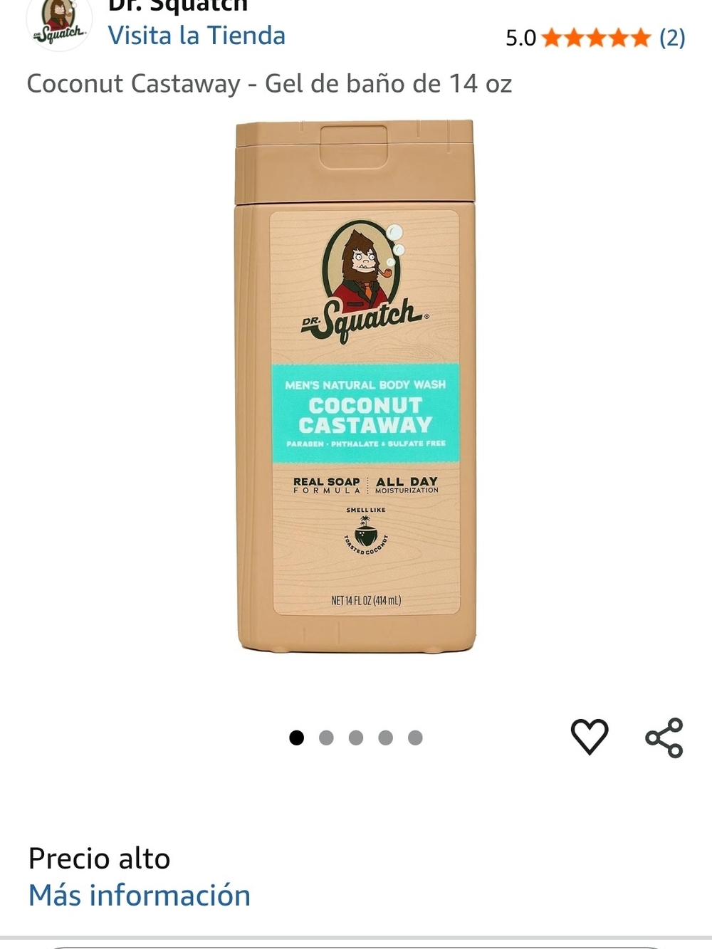 Coconut Castaway Body Wash - Tan